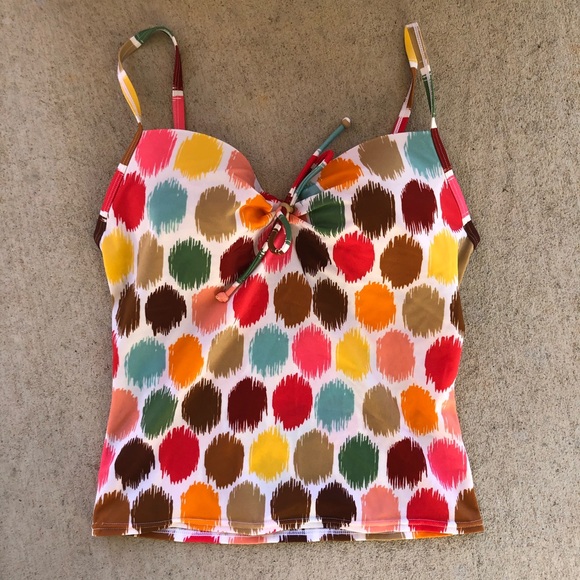 Victoria’s Secret Colorful Polka Dot Tankini - Picture 3 of 8